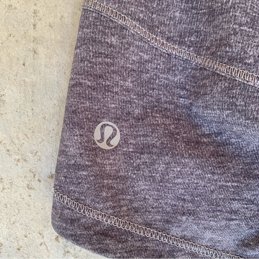 Lululemon Pace Rival Skirt/skort  size 6 Heather Grey and Pink four way stretch - Picture 11 of 14